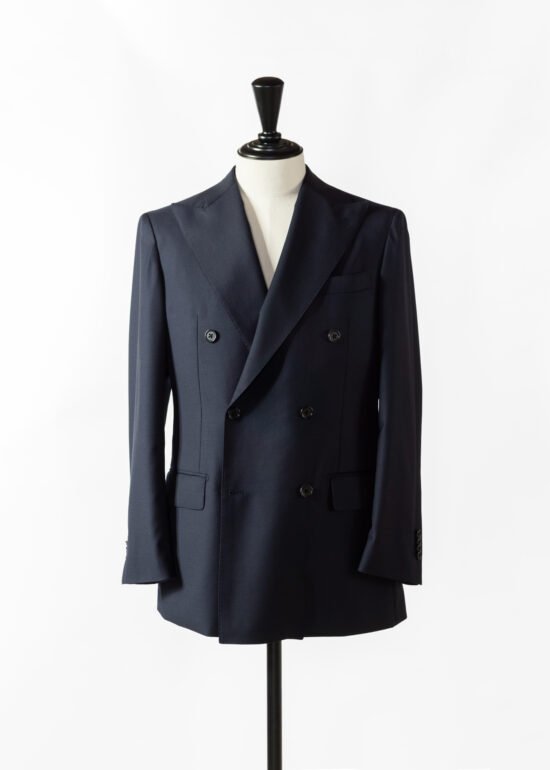 ダブルブレストスーツ 6釦2掛 ウール100%