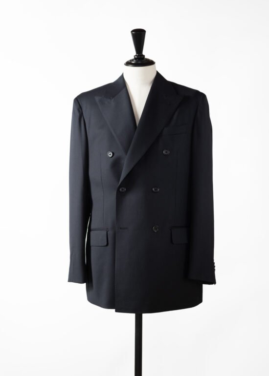 ダブルブレスト 6釦2掛 ウール100%